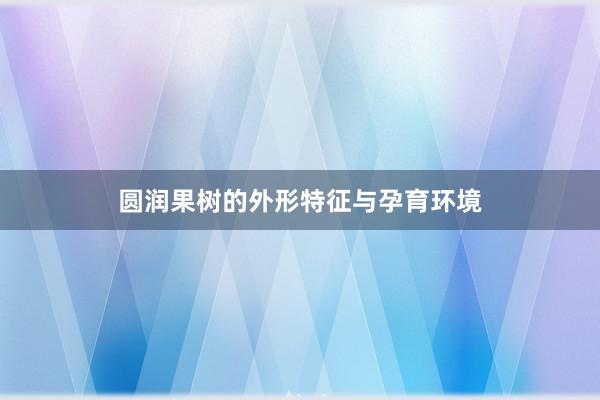 圆润果树的外形特征与孕育环境